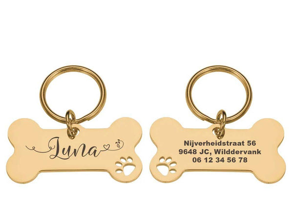 Gegraveerde Honden Penning