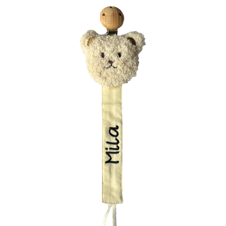 teddybeer speenkoord met naam