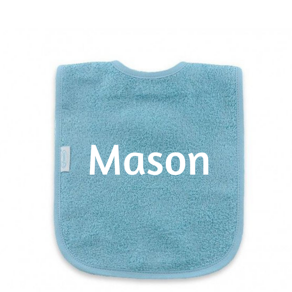 bib with embroidered name